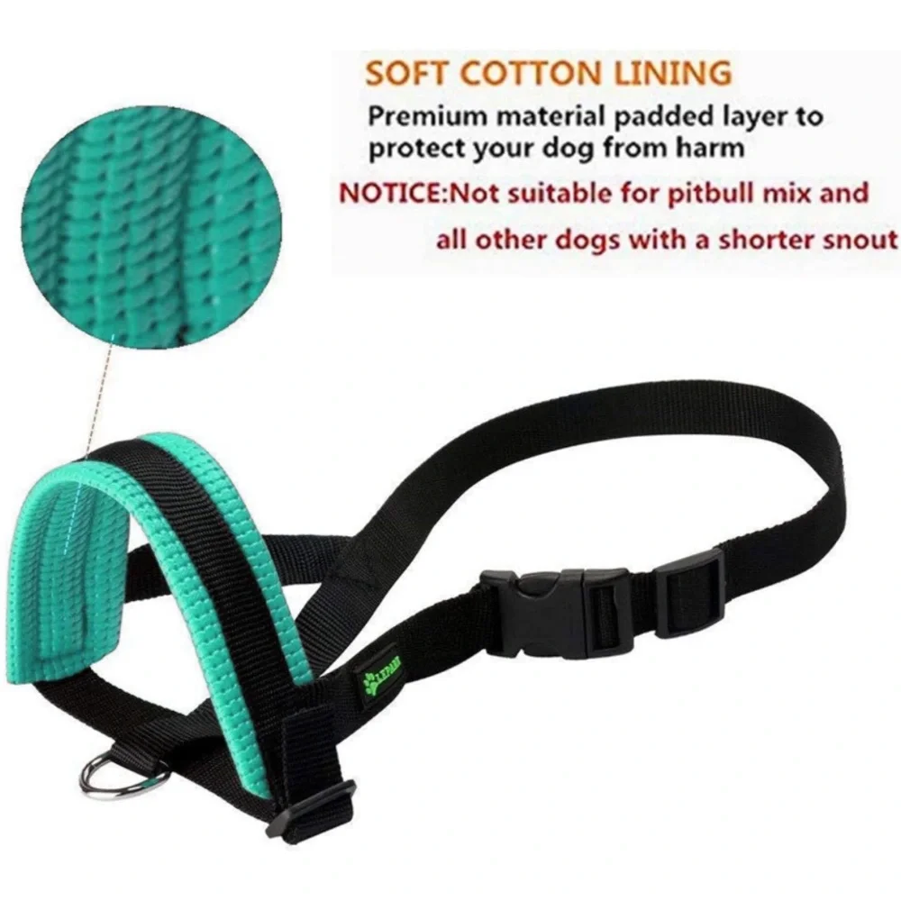 New Lepark Nylon Dog Muzzle for Large Dogs Prevent from Biting